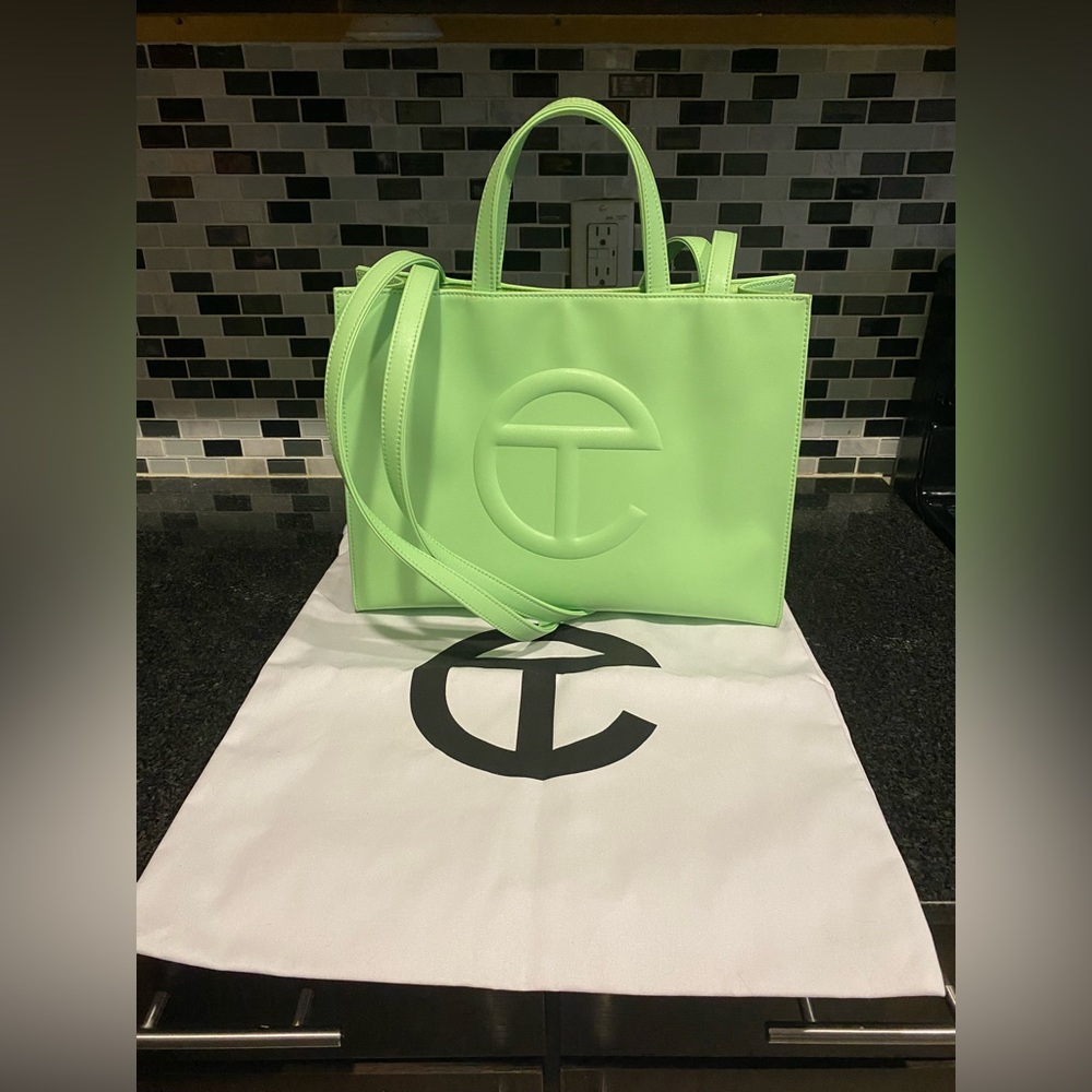 TELFAR- Double Mint Shopping Tote Medium